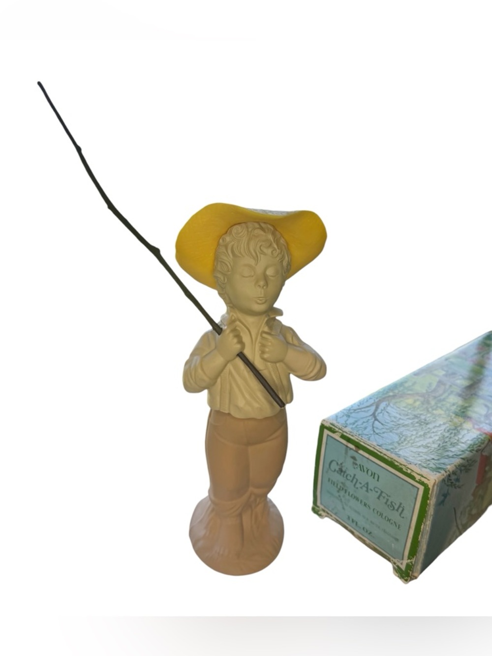 Rare Vintage Avon "Catch A Fish" Cologne Decanter (Full) in Original Box - Picture 3 of 12